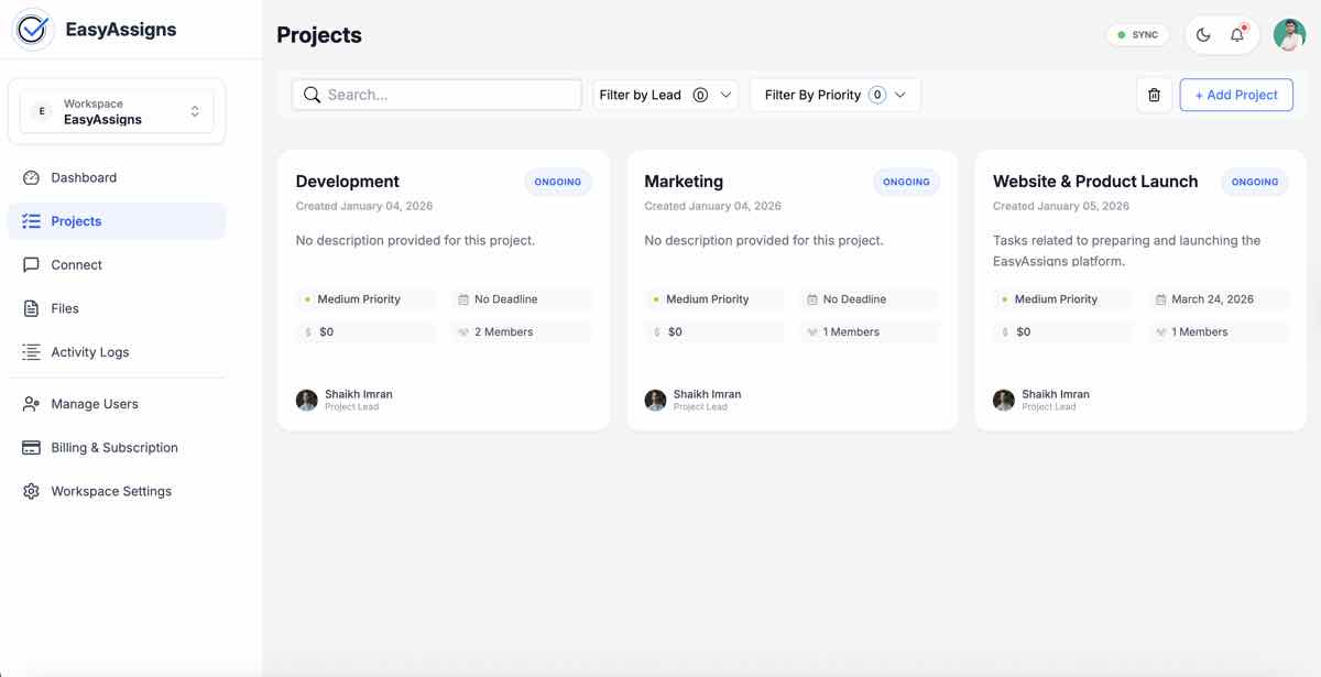 Keep Projects on Track
