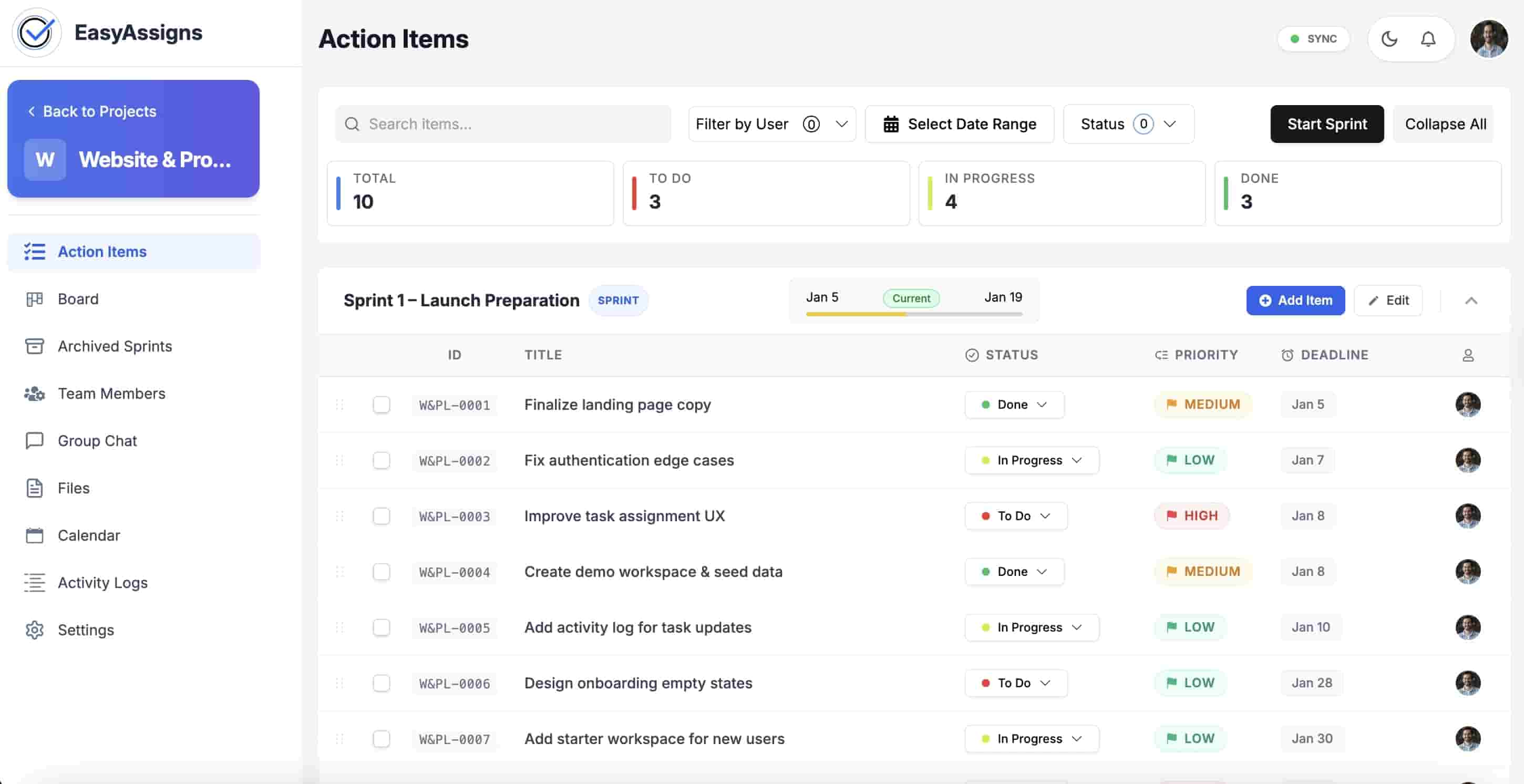 Crystal Clear Task Assignments